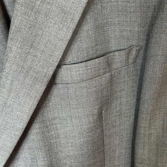 Vintage Pierre Cardin Paris New York 3 piece suit  pants vest jacket Blue 42R - Picture 10 of 17